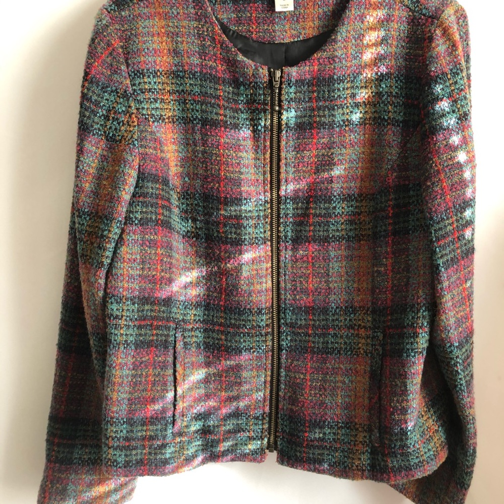 Christopher & Banks Multi-color Jacket/Blazer Sz M